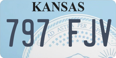 KS license plate 797FJV
