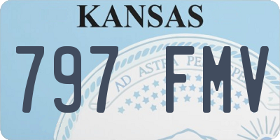 KS license plate 797FMV