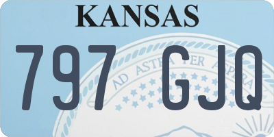 KS license plate 797GJQ