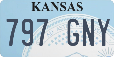 KS license plate 797GNY