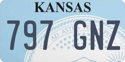 KS license plate 797GNZ