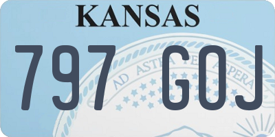 KS license plate 797GOJ