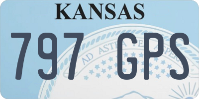 KS license plate 797GPS