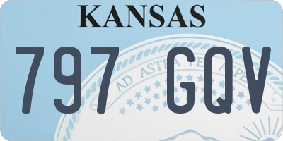 KS license plate 797GQV