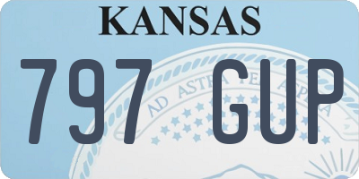 KS license plate 797GUP