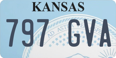 KS license plate 797GVA