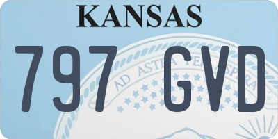 KS license plate 797GVD