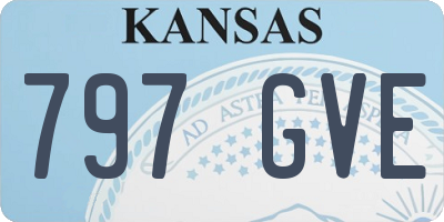 KS license plate 797GVE