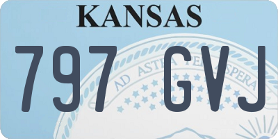 KS license plate 797GVJ