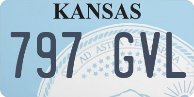 KS license plate 797GVL