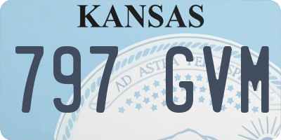 KS license plate 797GVM