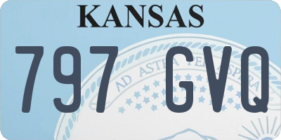 KS license plate 797GVQ