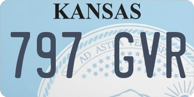 KS license plate 797GVR