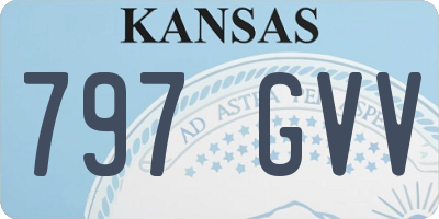 KS license plate 797GVV