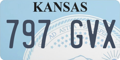 KS license plate 797GVX