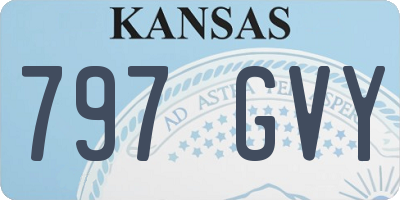 KS license plate 797GVY
