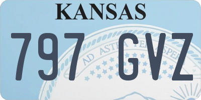 KS license plate 797GVZ