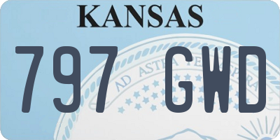 KS license plate 797GWD