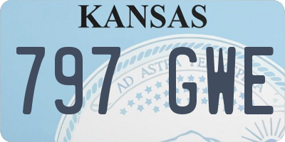 KS license plate 797GWE