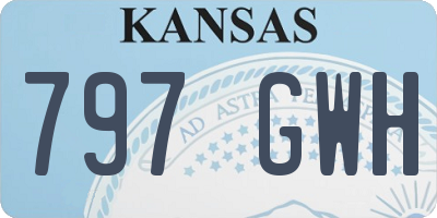 KS license plate 797GWH