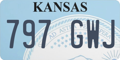 KS license plate 797GWJ