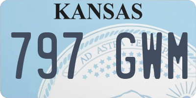 KS license plate 797GWM