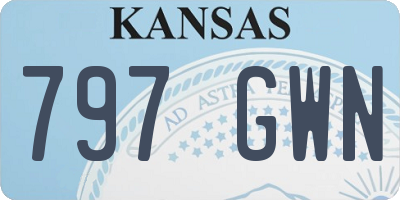 KS license plate 797GWN