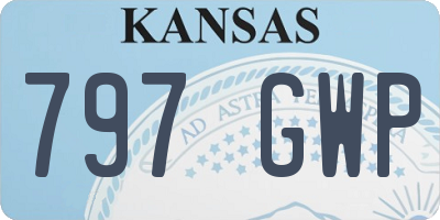 KS license plate 797GWP