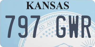KS license plate 797GWR