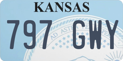 KS license plate 797GWY