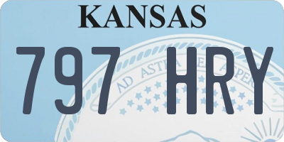 KS license plate 797HRY