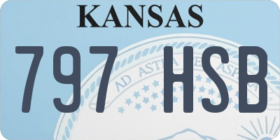 KS license plate 797HSB