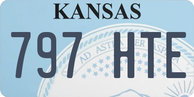 KS license plate 797HTE