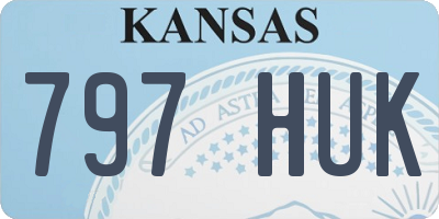 KS license plate 797HUK