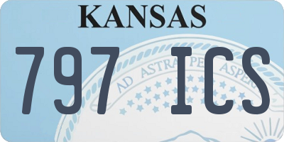 KS license plate 797ICS