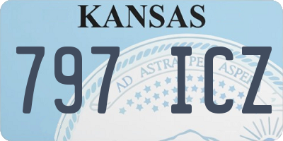 KS license plate 797ICZ