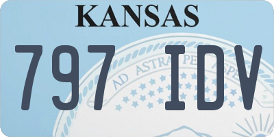 KS license plate 797IDV