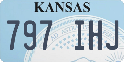 KS license plate 797IHJ
