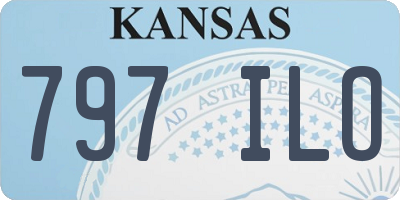 KS license plate 797ILO