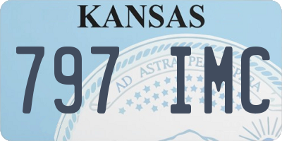 KS license plate 797IMC