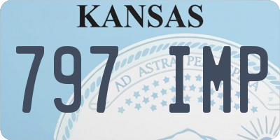 KS license plate 797IMP