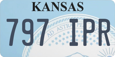 KS license plate 797IPR
