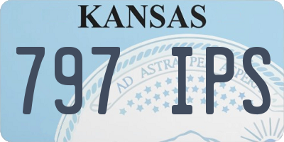 KS license plate 797IPS
