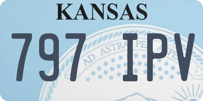KS license plate 797IPV