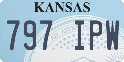 KS license plate 797IPW