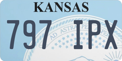 KS license plate 797IPX