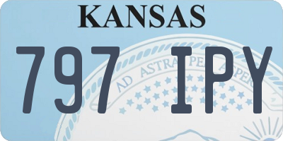KS license plate 797IPY