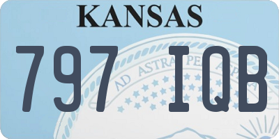 KS license plate 797IQB