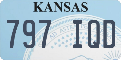 KS license plate 797IQD