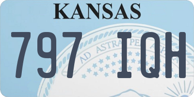 KS license plate 797IQH
